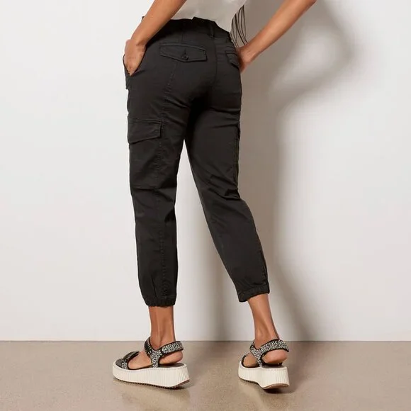 Sanctuary Rebel Cargo Ankle Mid Rise Relaxed Fit Pants CP0694NTO | 25 | Obsedian - Picture 6 of 14